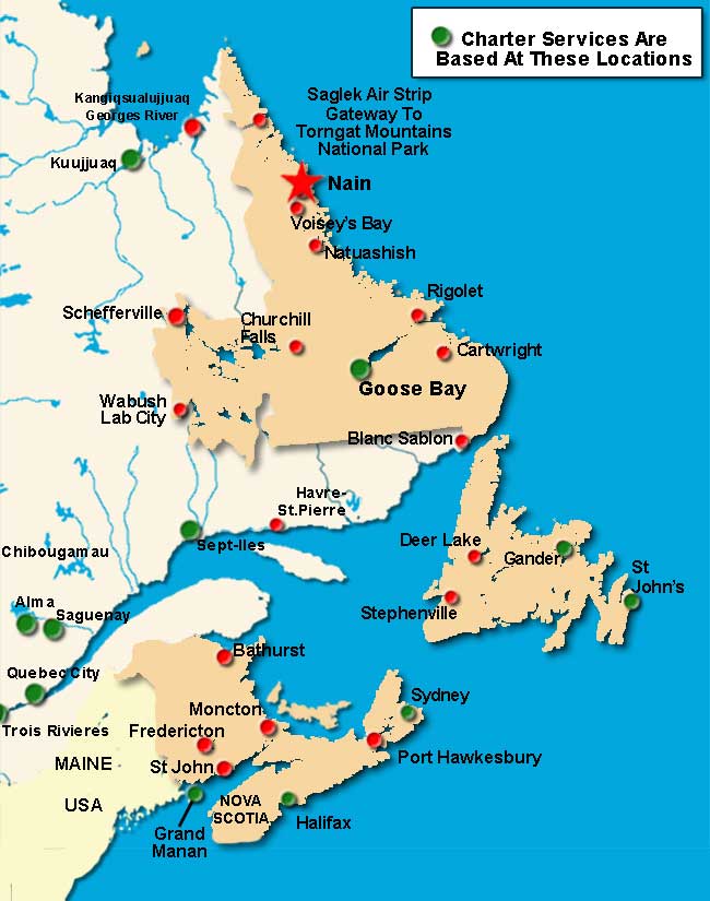 Charter Flights To Nain 3 Competitive Quotes